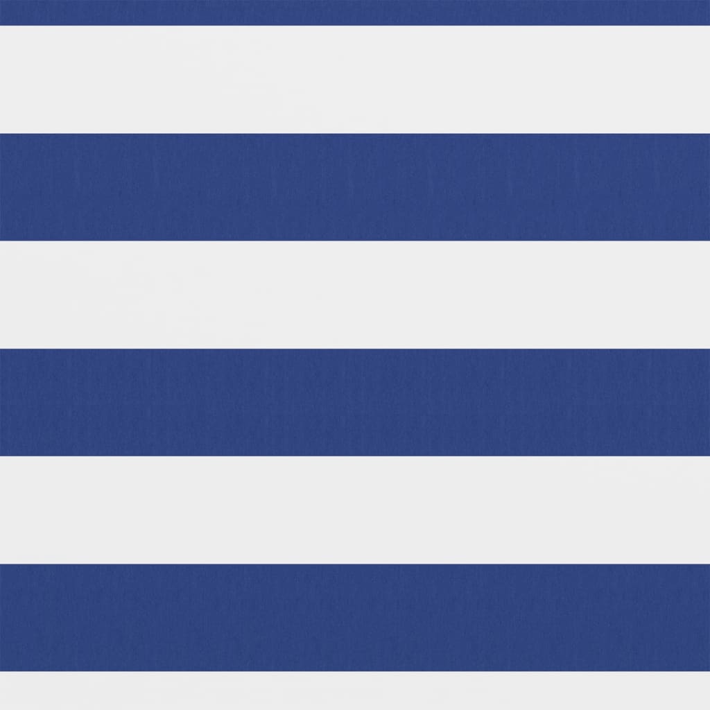 Paravento Balcone Bianco e Blu 75x500 cm Tessuto Oxford 134914