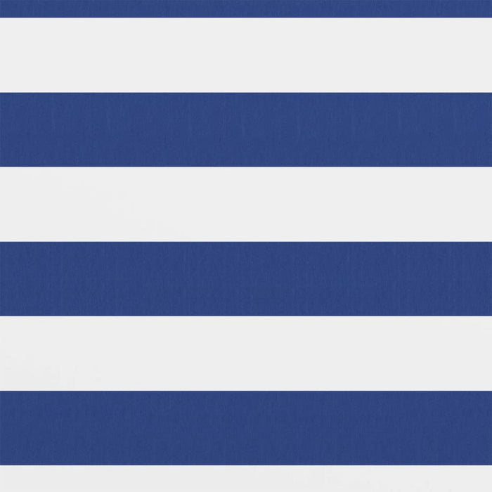 Paravento da Balcone Bianco e Blu 90x300 cm in Tessuto Oxford