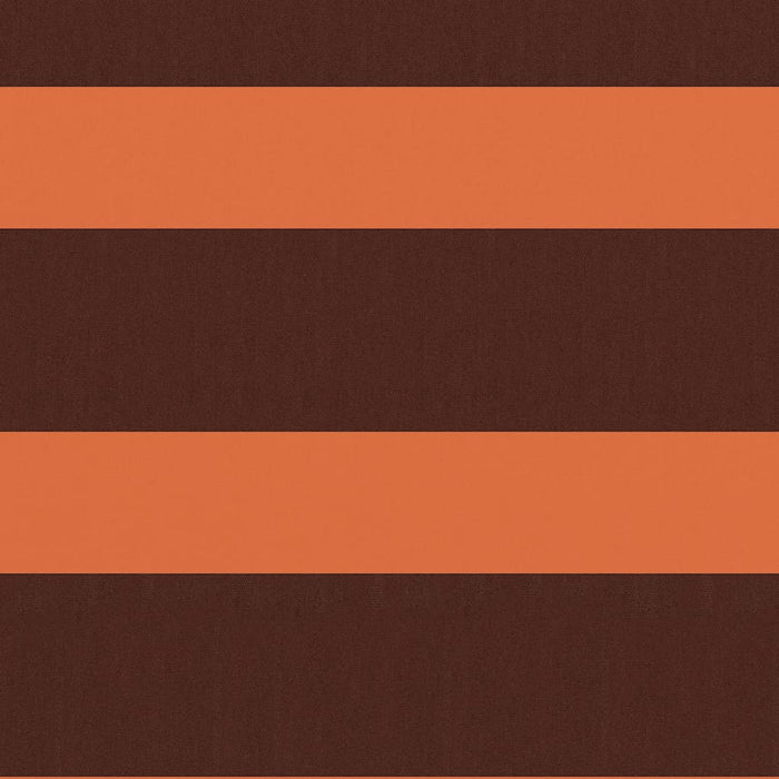 Paravento Balcone Arancione e Marrone 75x500 cm Tessuto Oxford 134926