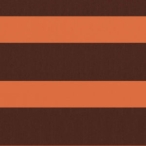 Paravento Balcone Arancione e Marrone 120x300 cm Tessuto Oxford 134932