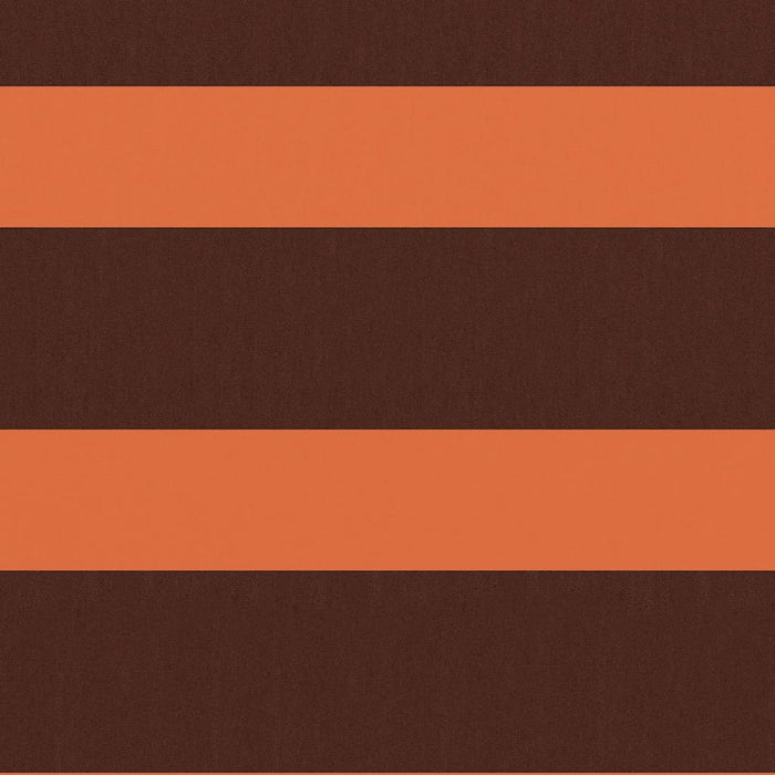 Paravento Balcone Arancione e Marrone 120x400 cm Tessuto Oxford 134933