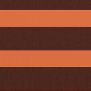 Paravento Balcone Arancione e Marrone 120x500 cm Tessuto Oxford 134934