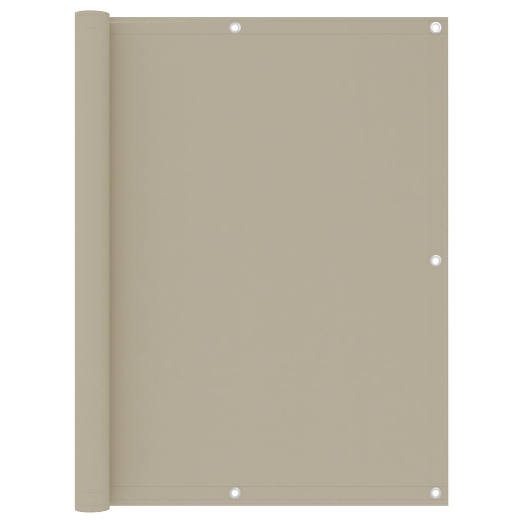Paravento per balcone protezione privacy paravento 120 x 500 cm tessuto oxford beige 02_0010021