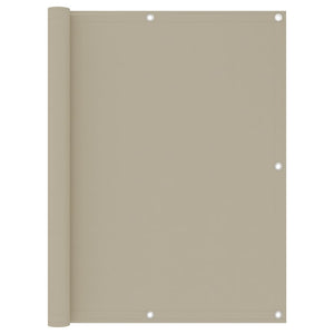 Paravento per balcone protezione privacy paravento 120 x 500 cm tessuto oxford beige 02_0010021