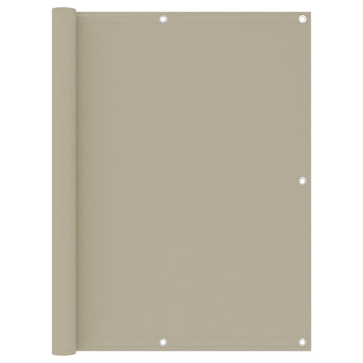 Paravento per balcone protezione privacy paravento 120 x 500 cm tessuto oxford beige 02_0010021