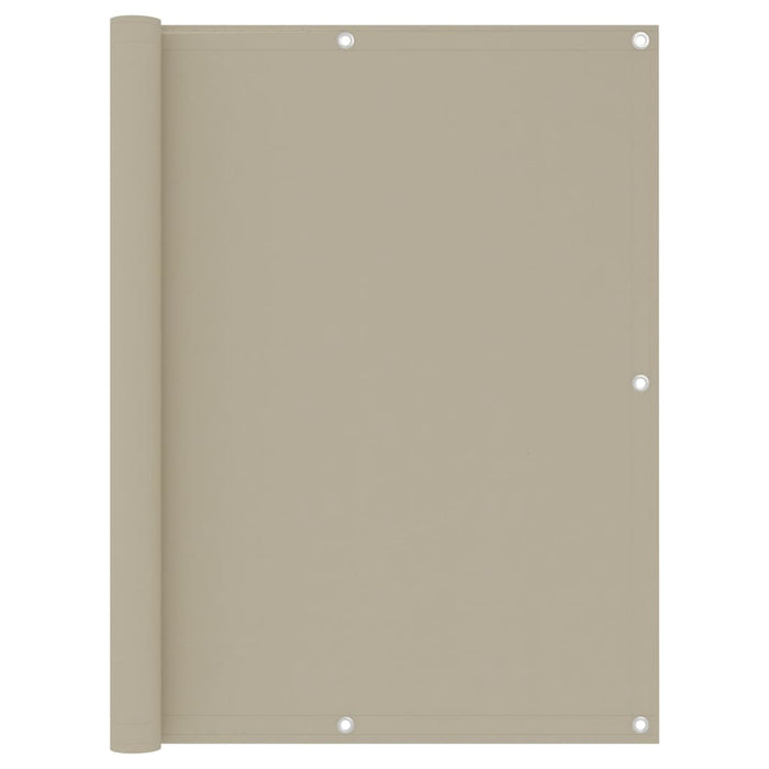 Paravento per balcone protezione privacy paravento 120 x 500 cm tessuto oxford beige 02_0010021