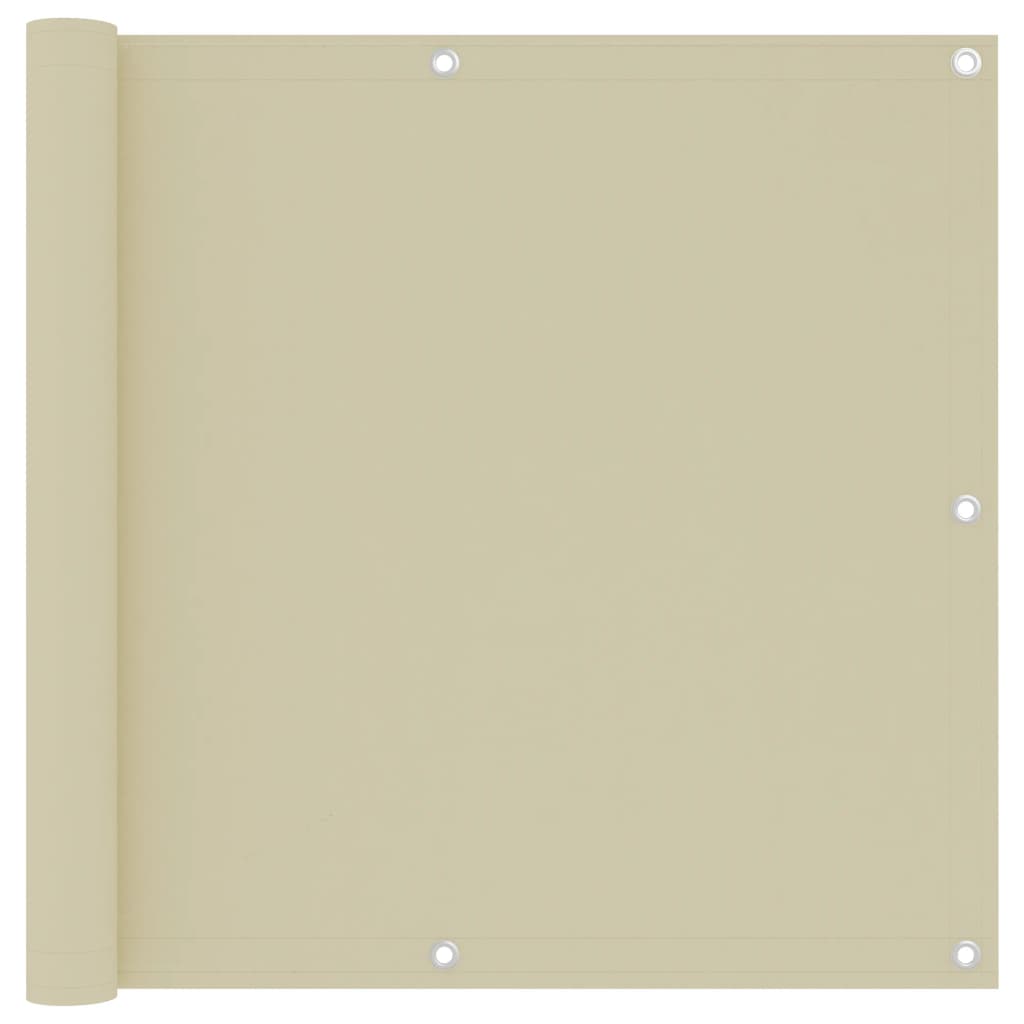 Paravento da Balcone Crema 90x300 cm Tessuto Oxford cod mxl 15109