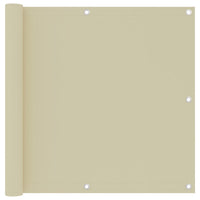 Paravento per balcone protezione privacy paravento 90 x 300 cm tessuto oxford crema 02_0010149