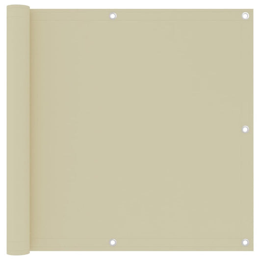 Paravento per balcone protezione privacy paravento 90 x 300 cm tessuto oxford crema 02_0010149