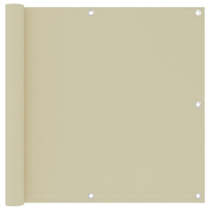 Paravento per balcone protezione privacy paravento 90 x 500 cm tessuto oxford crema 02_0010152