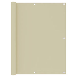 Paravento per balcone protezione privacy paravento 120 x 300 cm tessuto oxford crema 02_0010132