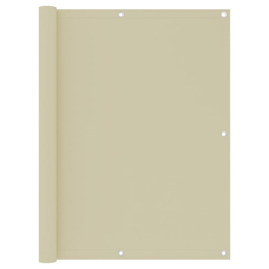 Paravento per balcone protezione privacy paravento 120 x 300 cm tessuto oxford crema 02_0010132
