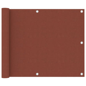 Paravento per balcone in terracotta 75 x 300 cm tessuto oxford 02_0010409
