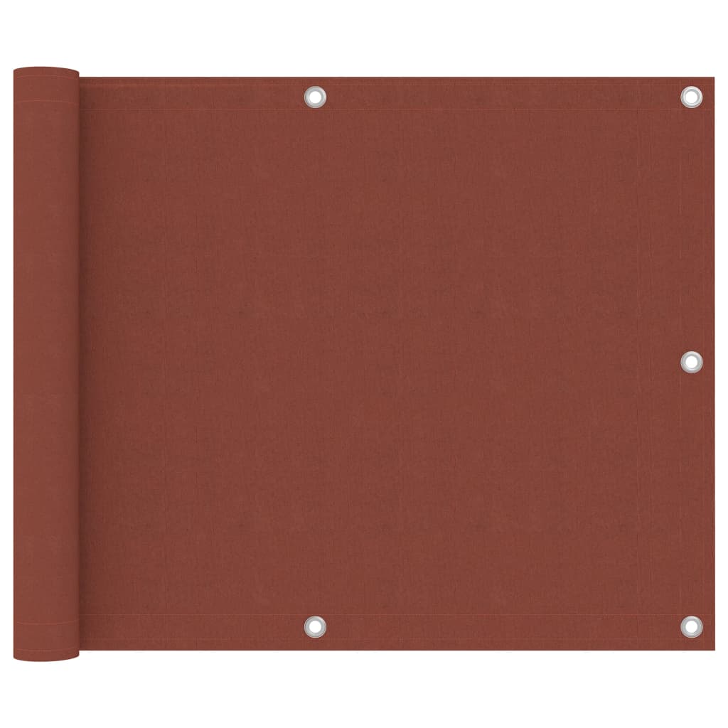 Paravento da Balcone Terracotta 75x500 cm Tessuto Oxford cod mxl 7691