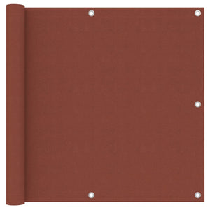 Paravento per balcone protezione privacy paravento 90 x 300 cm tessuto Oxford terracotta 02_0010416