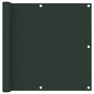 Paravento da Balcone Verde Scuro 90x300 cmTessuto Oxford