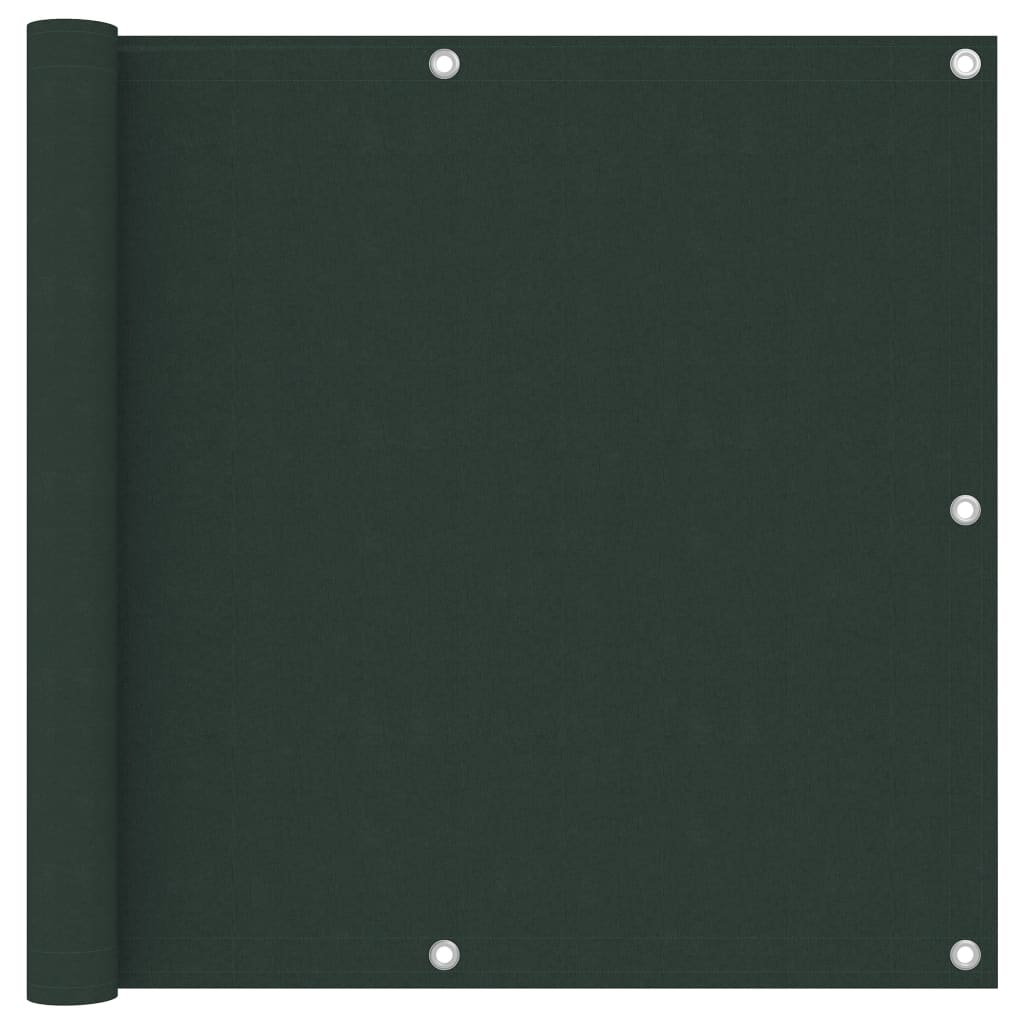 Paravento da Balcone Verde Scuro 90x500 cm Tessuto Oxford cod mxl 10318