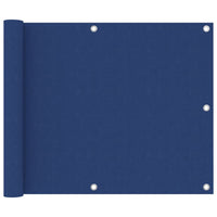 Paravento per balcone protezione privacy schermo privacy blu 75 x 500 cm tessuto oxford 02_0010102