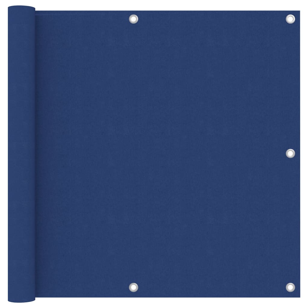 Paravento per balcone protezione privacy paravento 90 x 500 cm tessuto oxford blu 02_0010110