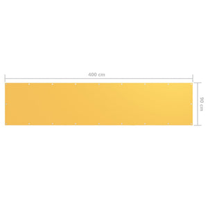 Paravento Balcone Giallo 90x400 cm in Tessuto Oxford 135025