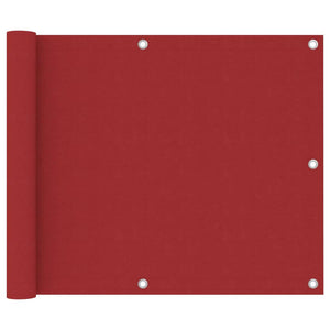 Paravento per balcone protezione privacy paravento 75 x 300 cm tessuto oxford rosso 02_0010353