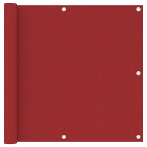 Paravento per balcone protezione privacy paravento 90 x 400 cm tessuto oxford rosso 02_0010364