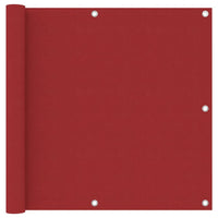 Paravento Balcone Rosso 90x400 cm in Tessuto Oxford