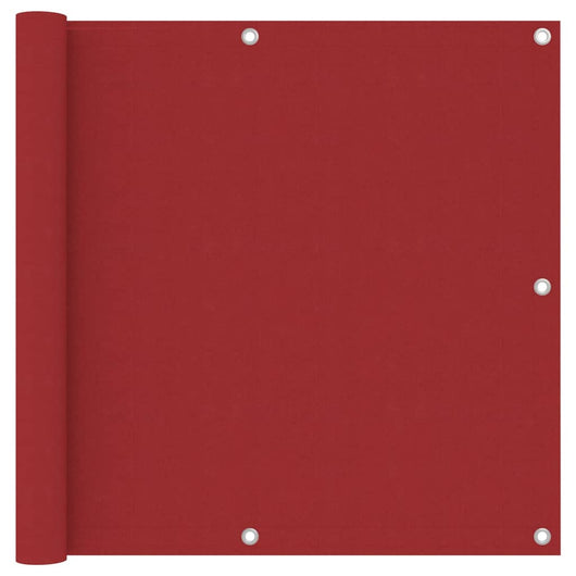 Paravento per balcone 90 x 500 cm tessuto oxford rosso 02_0010366