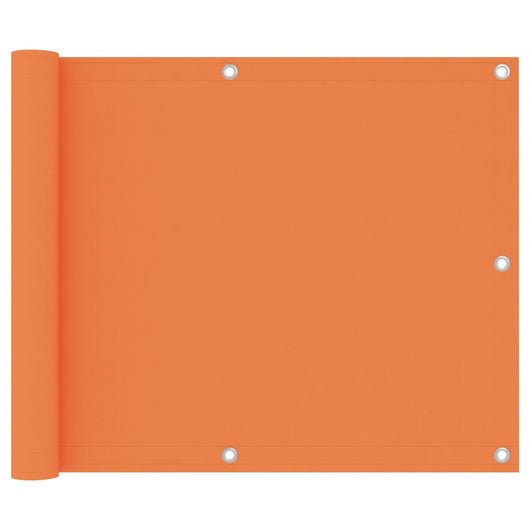 Paravento per balcone protezione privacy paravento 75 x 400 cm tessuto oxford arancione 02_0010298