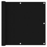 Paravento per balcone protezione privacy paravento 90 x 400 cm tessuto oxford nero 02_0010280