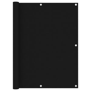 Paravento da Balcone Nero 120x600 cm in Tessuto Oxford cod mxl 19894