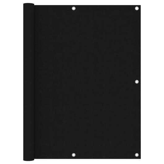 Paravento da Balcone Nero 120x600 cm in Tessuto Oxford cod mxl 19894