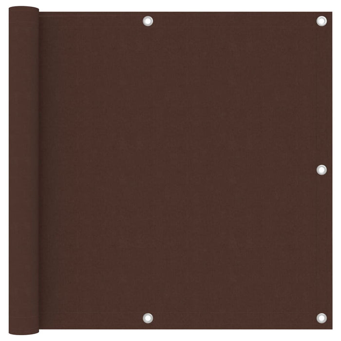 Paravento per balcone protezione privacy paravento 90 x 400 cm tessuto oxford marrone 02_0010242
