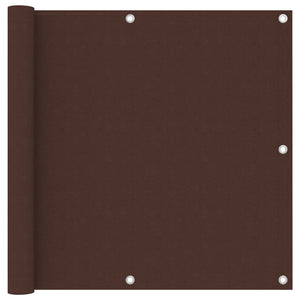 Paravento per balcone protezione privacy paravento 90 x 500 cm tessuto oxford marrone 02_0010244