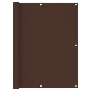 Paravento per balcone protezione privacy paravento 120 x 500 cm tessuto oxford marrone 02_0010225