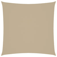 Parasole a Vela in Tela Oxford Quadrato 3x3 m Beige 135137