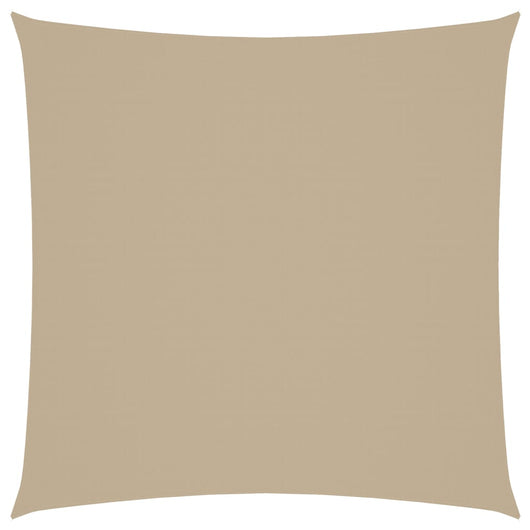 Parasole a Vela in Tela Oxford Quadrata 4x4 m Beige 135139
