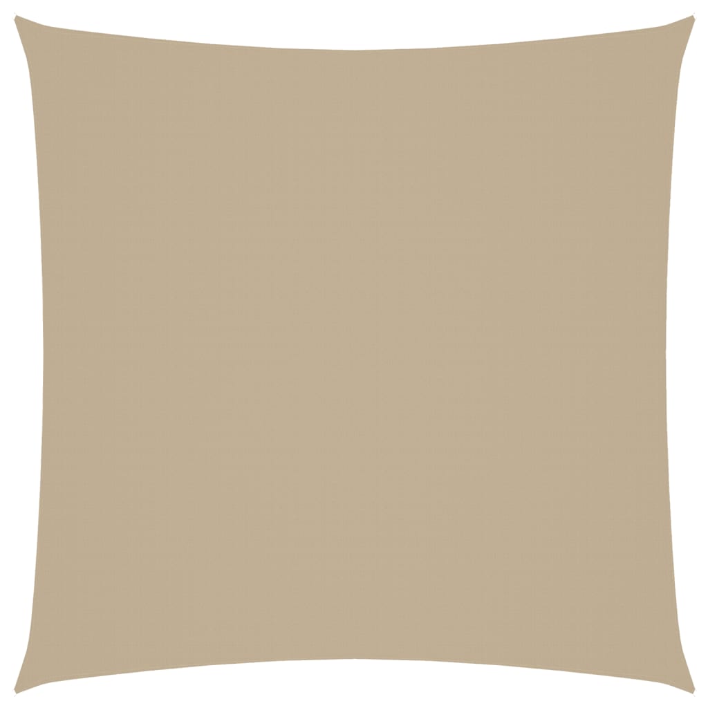 Parasole a Vela in Tela Oxford Quadrata 4x4 m Beige 135139