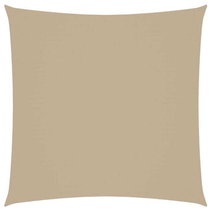 Parasole a Vela in Tela Oxford Quadrata 4x4 m Beige