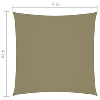 Vela parasole quadrata in tessuto oxford 4 x 4 m beige 02_0009504