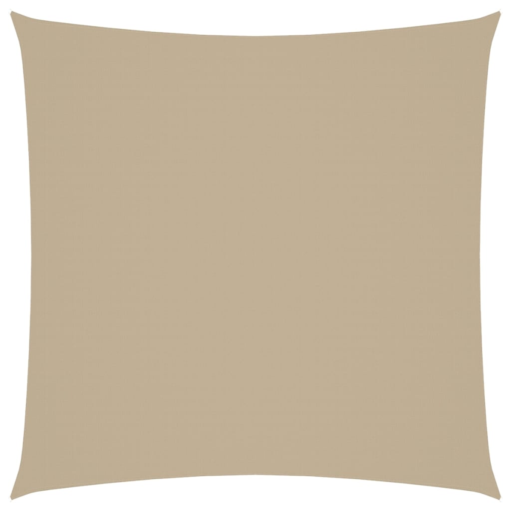 Parasole a Vela in Tela Oxford Quadrato 6x6 m Beige 135142