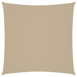 Parasole a Vela in Tela Oxford Quadrato 6x6 m Beige 135142