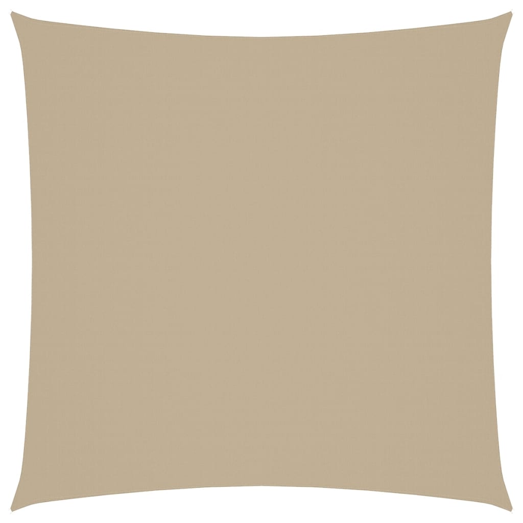 Parasole a Vela in Tela Oxford Quadrato 7x7 m Beige 135143