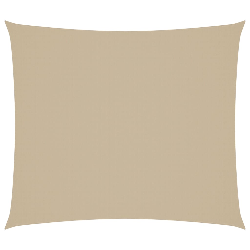 Parasole a Vela Oxford Rettangolare 2x2,5 m Beige 135144