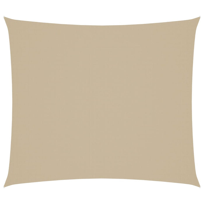 Parasole a Vela Oxford Rettangolare 2x2,5 m Beige