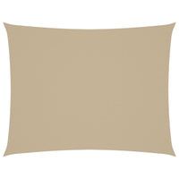 Parasole a Vela Oxford Rettangolare 2x3 m Beige