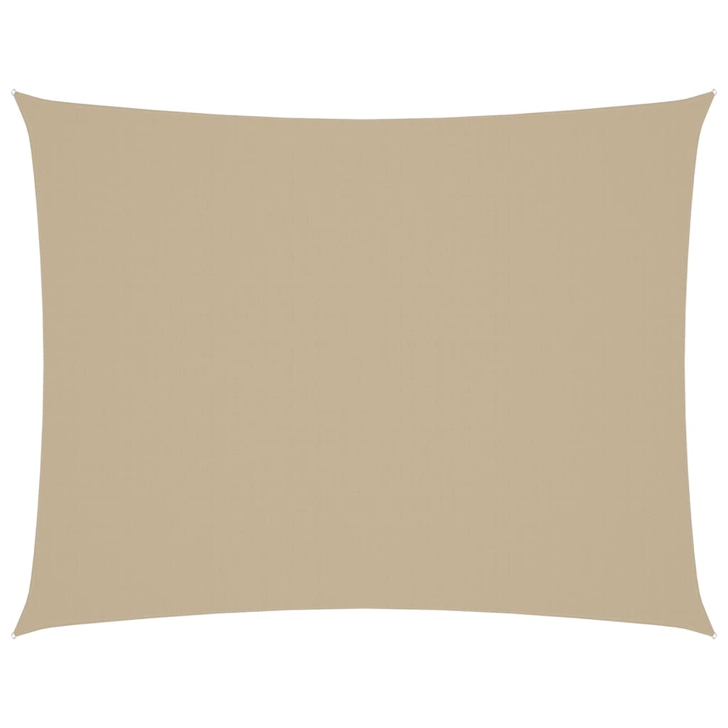 Parasole a Vela Oxford Rettangolare 2x3 m Beige 135145