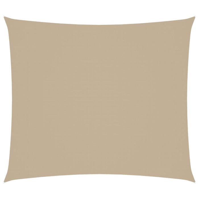 Parasole a Vela Oxford Rettangolare 2,5x3 m Beige