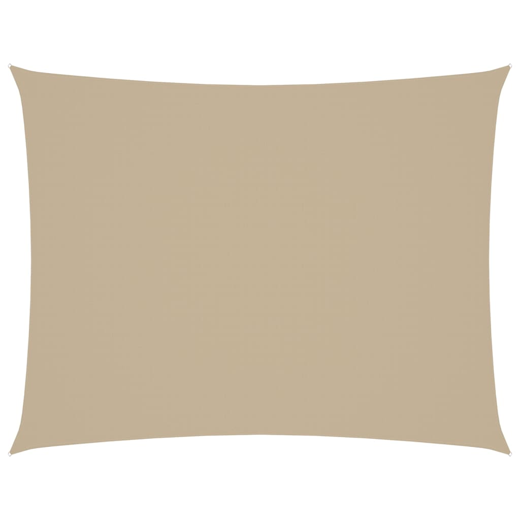 Parasole a Vela Oxford Rettangolare 2,5x3,5 m Beige 135151