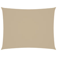 Parasole a Vela Oxford Rettangolare 2,5x3,5 m Beige 135151